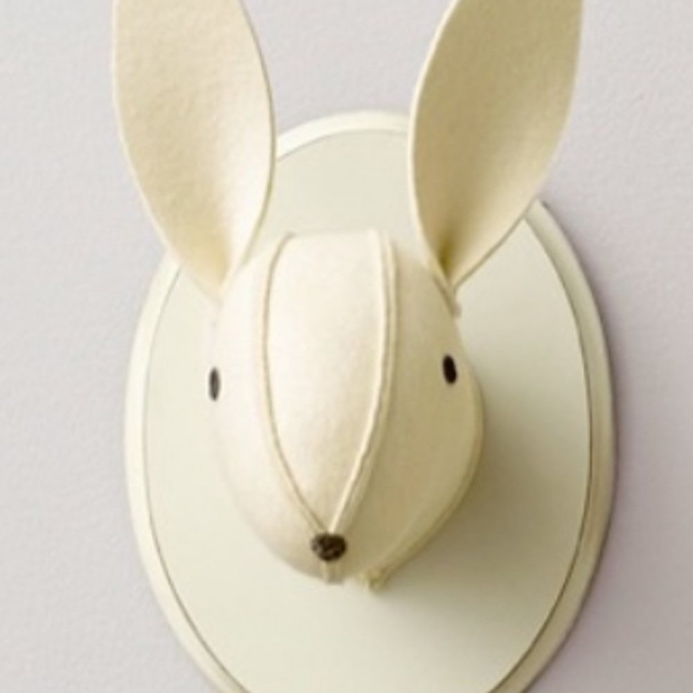 In Search Of! Restoration Hardware Bunny Felt Animal Wall Decor